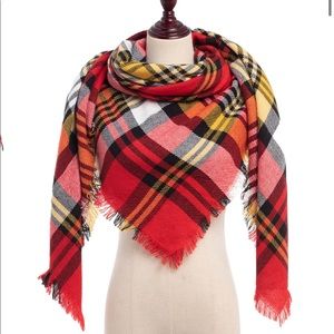 Plaid Blanket Scarf
